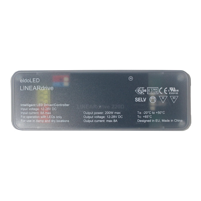 eldoLED LINEARdrive 220D – 8A (12/24v) DALI dimmable Const LED driverant voltage