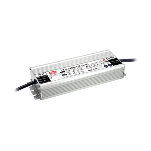 Integral LED Constant Voltage Driver 320W 48Vdc Ip65 Non-Dimm 90-305V Input - HLG-320H-48A