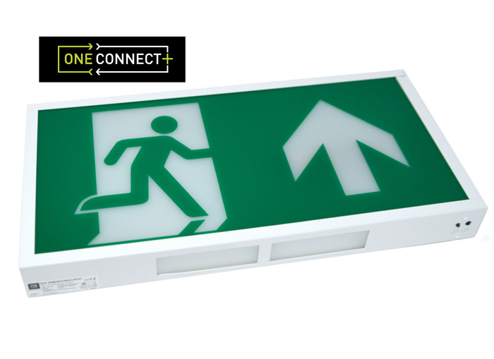ONE LUX OLX-XMB/032/M3/LFP/DST SELF TEST - METAL EXIT BOX Emergency fitting range - LiFEPO4 Battery / 5 Year warranty