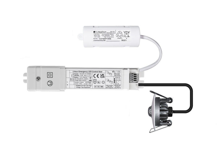 S/BNM/1/LED/43/OA/W Complete 266 Lumen Emergency Solution with Open Area Lens LED