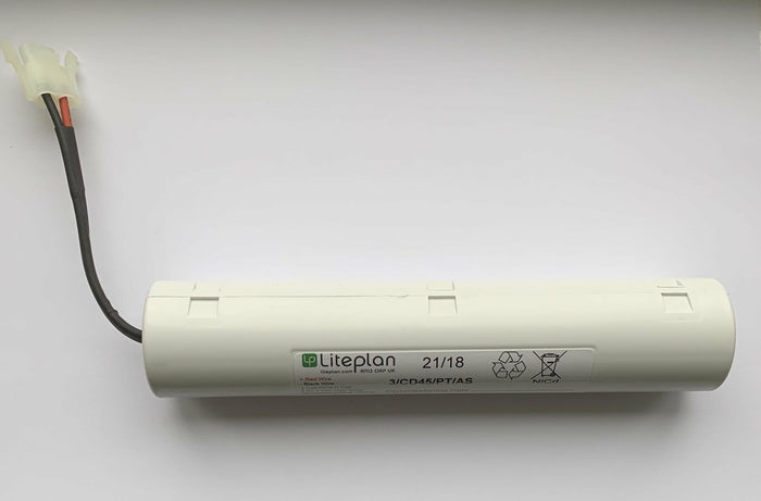 Same as the Liteplan 3/CD45/PT/AS 3.6V 4.5Ah Encased Battery c/w Leads and Plug