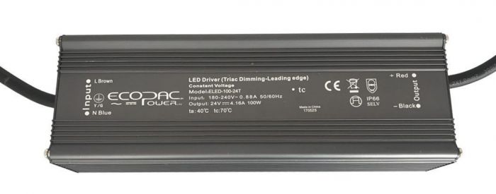 ELED-100P-TS - Ecopac Power ELED-100P-T Series Triac Dimmable LED Driver 100W 12-24V