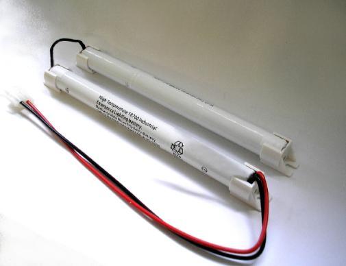 89800440 7.2V 4Ah High Temperature Nickel Hydride Emergency Battery with end caps & leads
