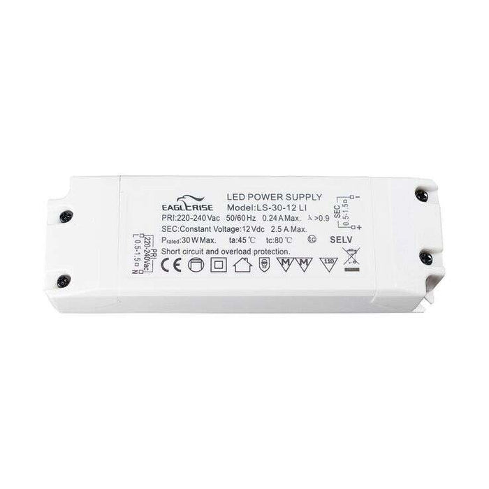 LS-30 LI Series Non-dim Constant Voltage LED Drivers 30W Terminals 12v/24v