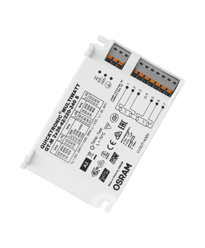 LEDVANCE/OSRAM - QTM22642-OS 2x26-42w Quicktronic 230-240 Multiwatt