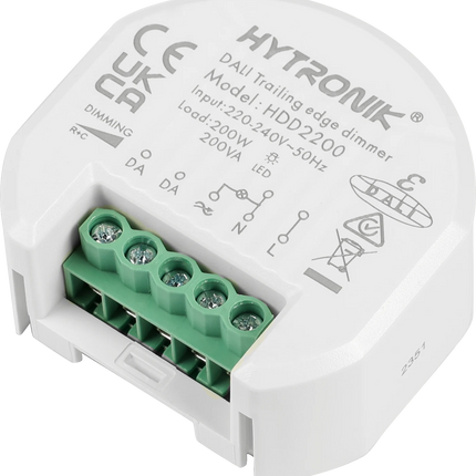 Hytroniks HDD2200 DALI Dimmer | Trailing Edge | Wall Junction Box