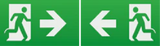 Running Man Legend (kit of 2) with Left/Right Facing Arrow for EMEXIT / EMLREC / EMLSUS / EMXST