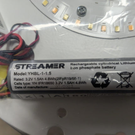 Same as Streamer YHBL-1-1.5 3.2V 1.5Ah  4.8Wh