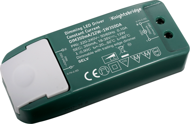 IP20 350mA 12W LED Dimmable Driver - Constant Current 1W350DA