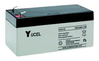 YUASA Y2.8-12 - BATTERY, LEAD-ACID 12V 2.8AH