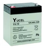 YUASA Y4-12 - BATTERY, LEAD ACID 12V 4AH, YUCEL