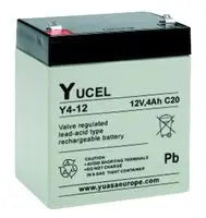 YUASA Y4-12 - BATTERY, LEAD ACID 12V 4AH, YUCEL