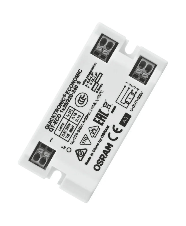 LEDVANCE/OSRAM - QTECO126-S-OS 1x26w DE/TE Electronic Ballast Square