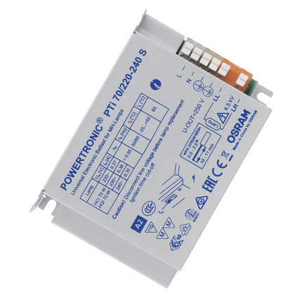 Osram PTi 70/220-240 S POWERTRONIC INTELLIGENT PTi S | ECG for HID lamps, for installation in luminaires