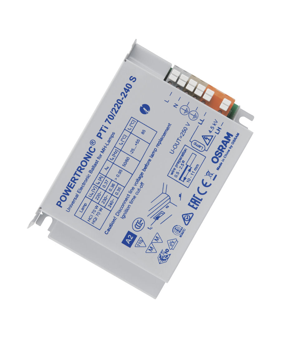 Osram PTi 70/220-240 S POWERTRONIC INTELLIGENT PTi S | ECG for HID lamps, for installation in luminaires