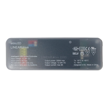 eldoLED LINEARdrive 220D – 8A (12/24v) DALI dimmable Const LED driverant voltage