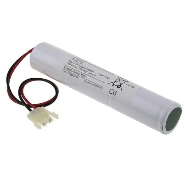 3DH4-0LA4 Yuasa Emergency Battery 3.6v 4.0Ah Ni-Cd