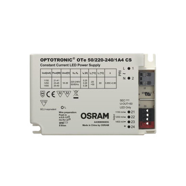 OTe 50/220…240/1A4 CS 1150Ma 1250 Ma 1400Ma Osram Optotronic