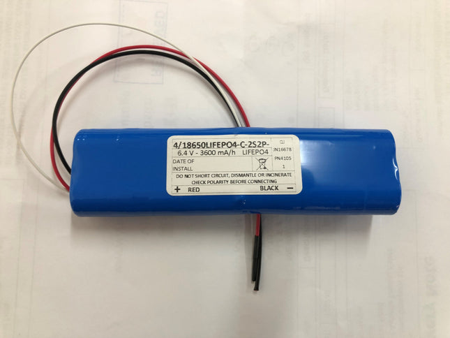 4/18650Lifepo4-2-2s2p 6.4V 3600Ma 3 Wire