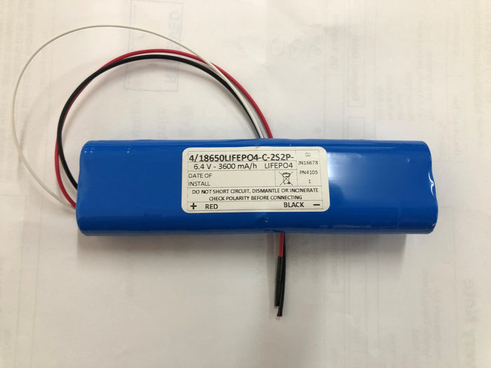 4/18650Lifepo4-2-2s2p 6.4V 3600Ma 3 Wire