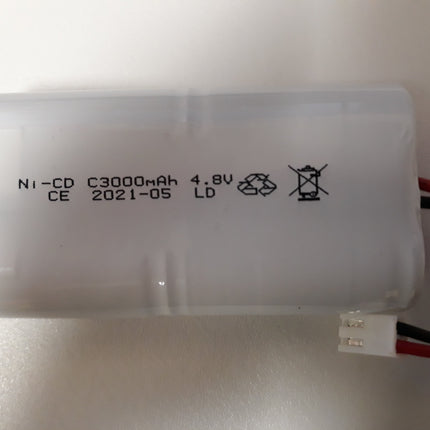 4/1C2-8-C-C031F 4.8V C Size  Ni-Cd 2800Ma ( 3000 ) ma with connector