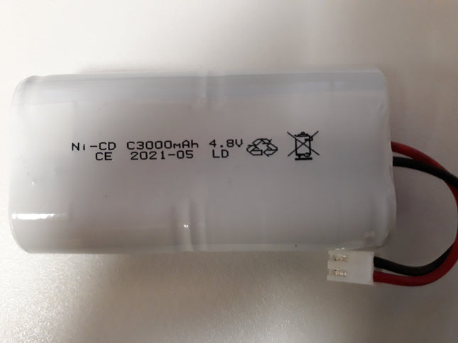 4/1C2-8-C-C031F 4.8V C Size  Ni-Cd 2800Ma ( 3000 ) ma with connector