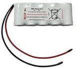 RBSS5LSC 6.0V 2AH NICAD SIDE BY SIDE EMERGENCY BATTERY WITH FLY LEADS
