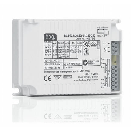 BAG  - BAG10097544-BG 1-2 X 18W Non-Dimmable PLC/PLT  Ballast