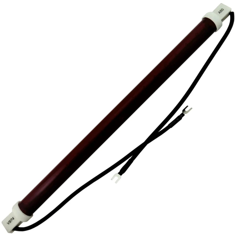 Halogen Infrared 240v 1500w Ruby Jacketed Heat Lamp with leads 346mm 64241530