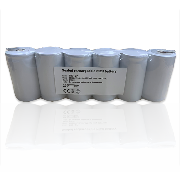 6 Cell D Size  Emergency Battery  Side by Side 7.2v 4.0ah