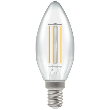 LED Candle Filament Clear • Dimmable • 5W • 2700K • SES-E14