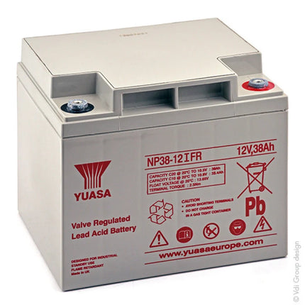 Yuasa NP38-12IFR 2V 38Ah Sealed Lead Acid Battery