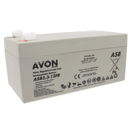 ASB12.3.3FR  12V 3.3AH GENERAL PURPOSE VRLA BATTERY