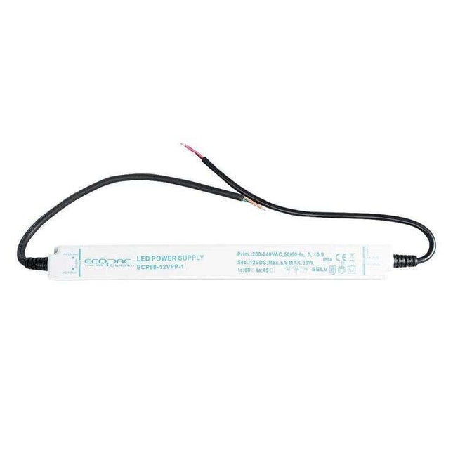 ECP60-24VFP-1 - Ecopac Slimline Constant Voltage LED Driver 60W 24V