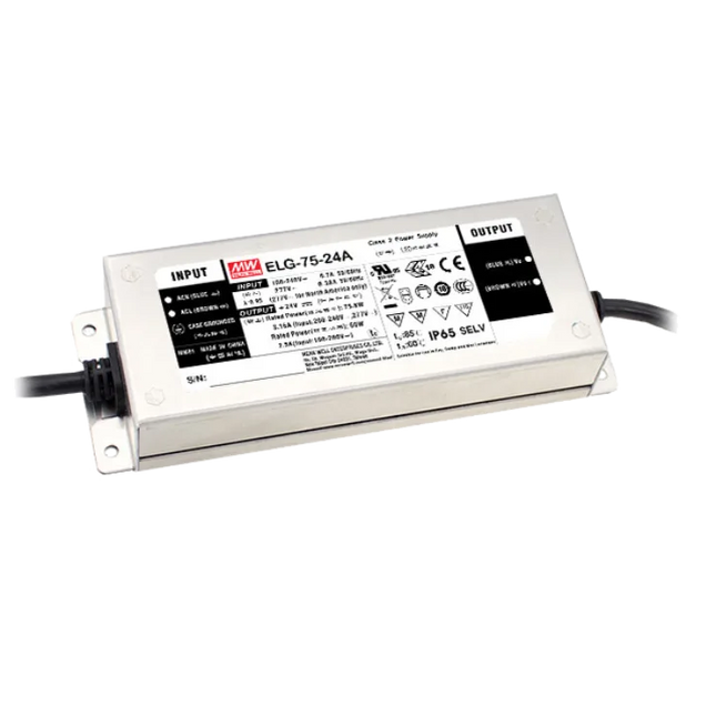 Meanwell ELG-75-24DA-3Y 75.6W Constant Voltage LED Driver