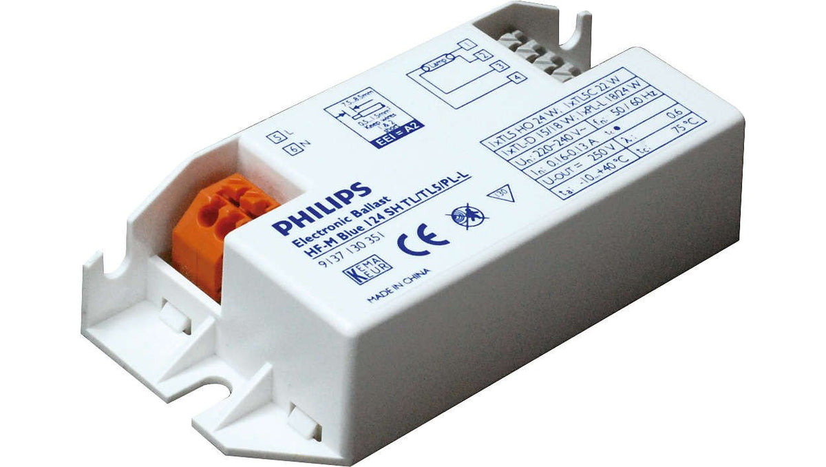 PHILIPS - HFMBLUE124SH-PH 1X24w PLL/TL5 HF Square M/bx Blue Ballst