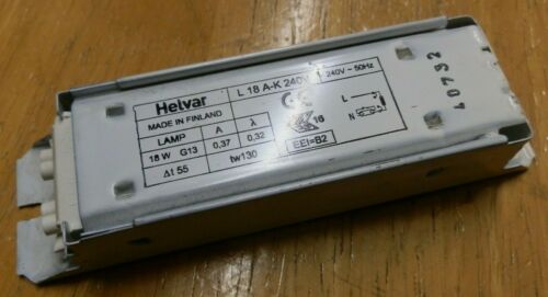 HELVAR - L18AK-HE 1x18w T8 Magnetic Ballast
