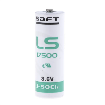 LS17500/CON Saft Lithium Thionyl Chloride 3.6V, A Battery