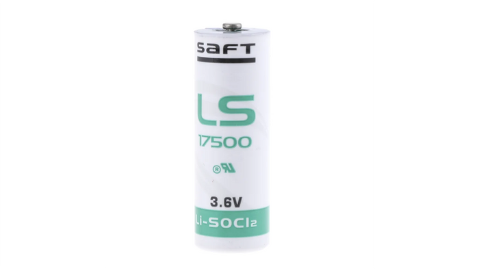 LS17500/CON Saft Lithium Thionyl Chloride 3.6V, A Battery