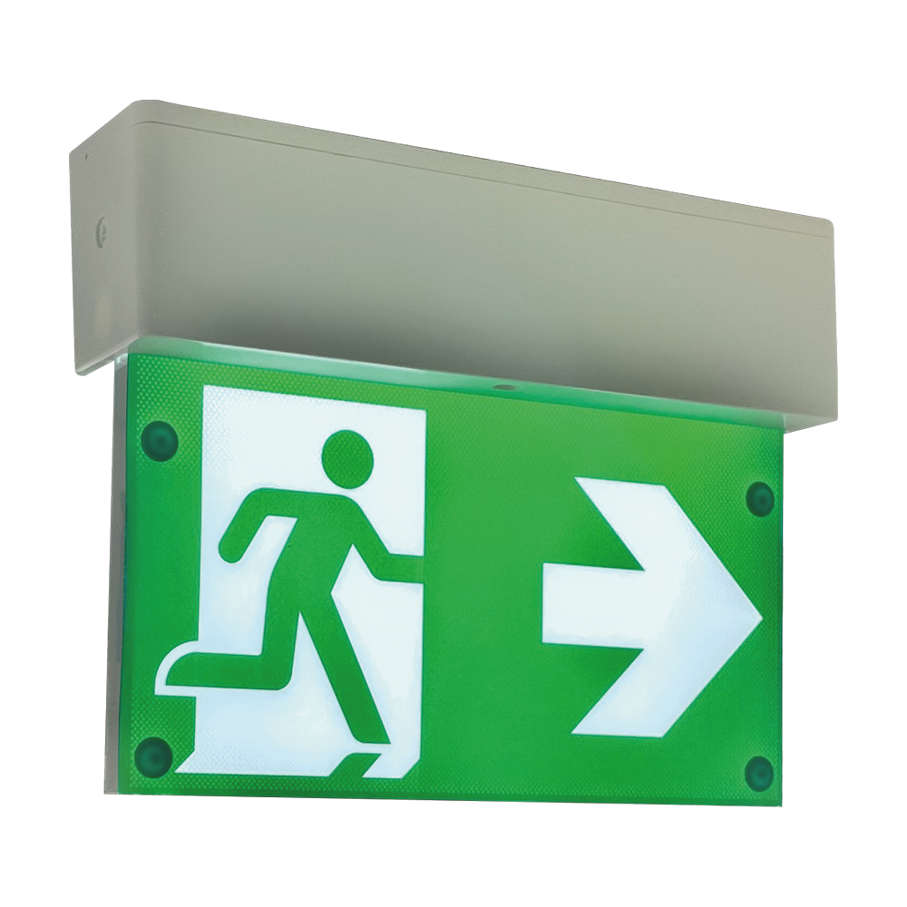 Luxbox BLADED EXIT SIGN 1 CELL 3 HOURS MAINTAINED LXE-A2-1-3-M