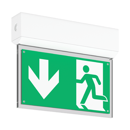 Luxbox BLADED EXIT SIGN 1 CELL 3 HOURS MAINTAINED SELF-TEST LXE-B-ST-1-3-M