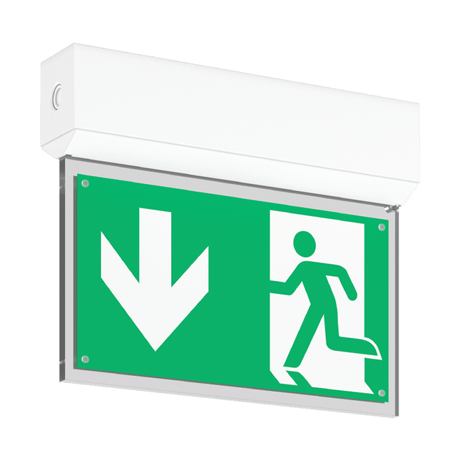 Luxbox BLADED EXIT SIGN 1 CELL 3 HOURS MAINTAINED SELF-TEST LXE-B-ST-1-3-M