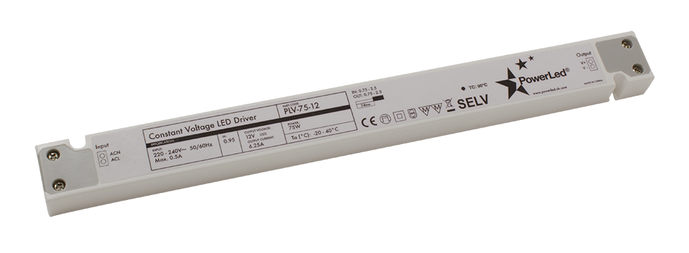PowerLED PLV-75-12 Slimline  75W 12V Non Dimmable