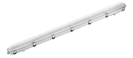 Stormforce 1 IP66 4ft Twin 5380lm LED Vapour Proof DALI2 Mains & Emergency