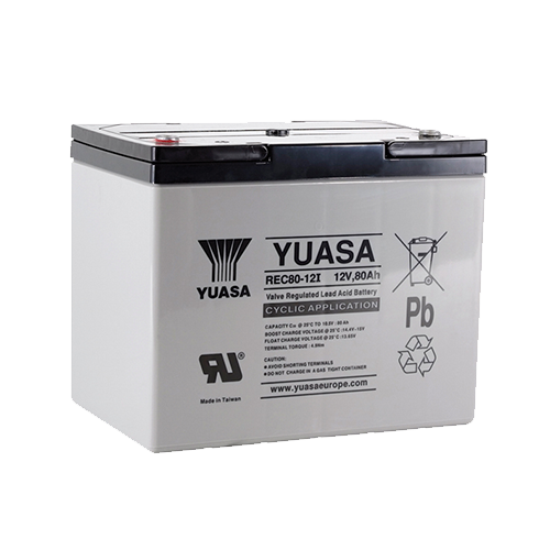 REC80-12 (L26-AGM) YUASA BATTERY 12V 80AH CYCLIC