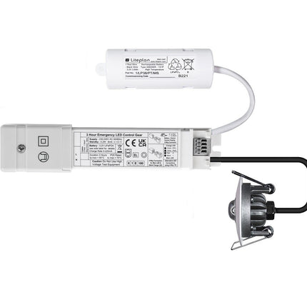 S/BNM/1/LED/43/OA/W Complete 266 Lumen Emergency Solution with Open Area Lens LED