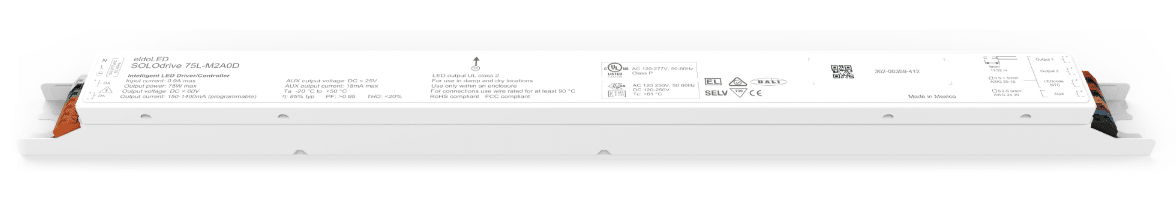 ELDOLED SOLOdrive 75L-M1M0D SL75L-M1M0D : SOLOdrive 75W/L, single output + medium power AUX, DALI (UL Class P)