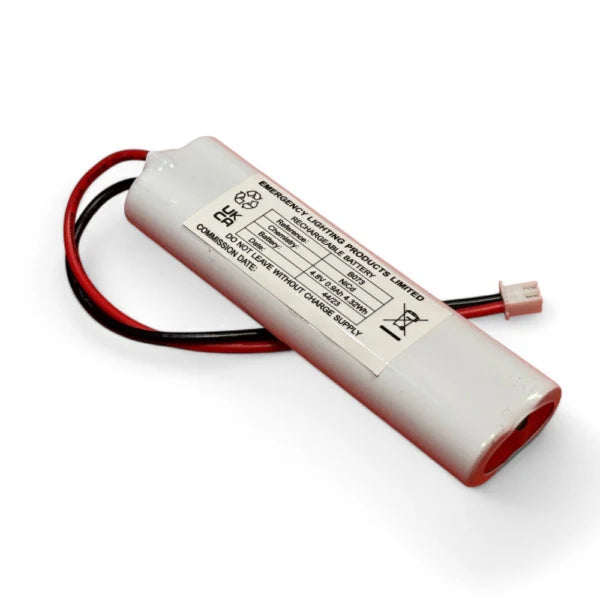 ELP B073 4 CELL (2+2) 4.8V 0.9AH NI-CD AA CELL DUAL INLINE BATTERY
