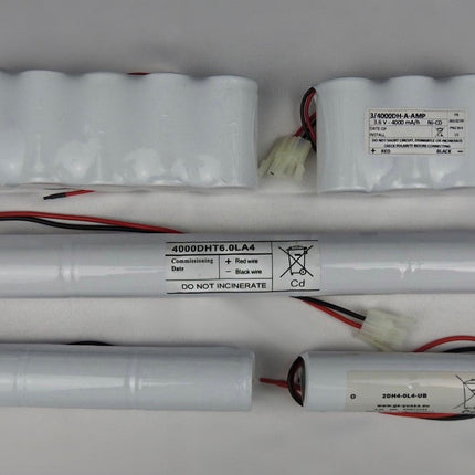 Emergency  Batteries D Sizes   Ni-cd 4Ah  2.4v 3.6v 4.8v 6v 7.2v