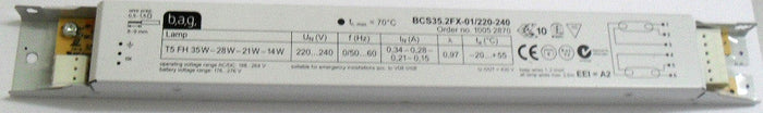b,a,g, BCS35.2FX-01/220-240 T5 Ballast